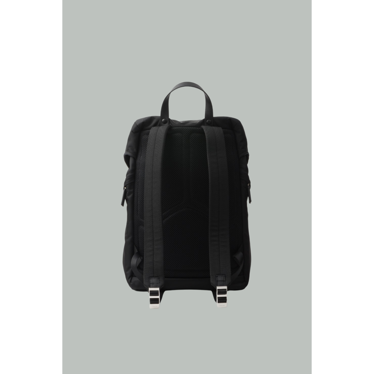 Sac à dos en re nylon et cuir Saffiano - Noir - PRADA