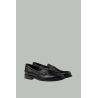 Mocassins en cuir brossé - Noir - PRADA