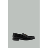 Mocassins en cuir brossé - Noir - PRADA