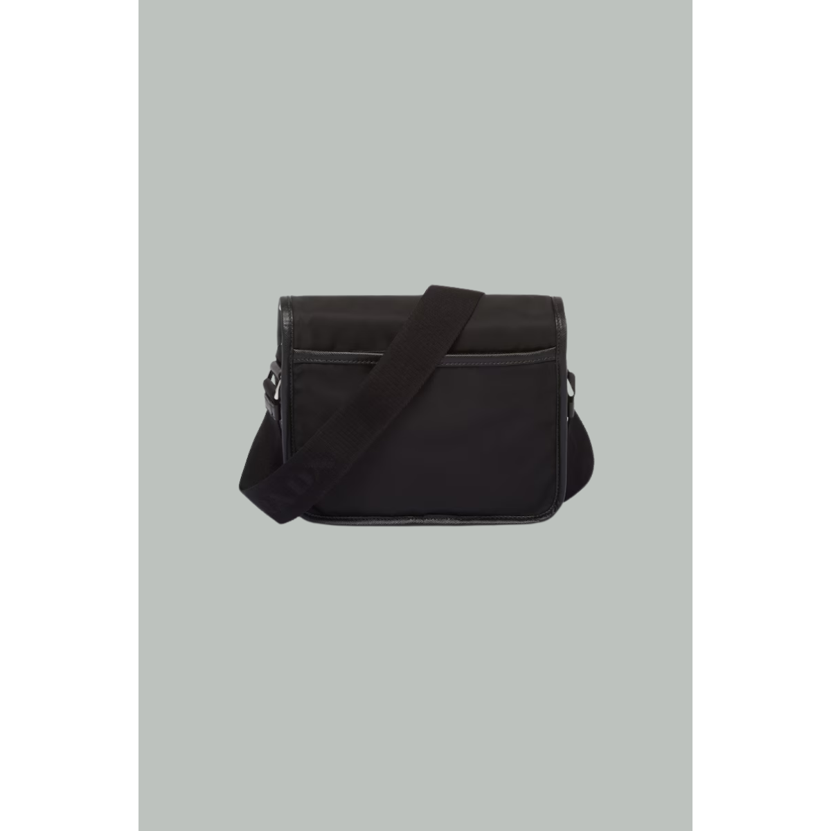 Sac porté épaule en Re-Nylon et cuir Saffiano - Noir - PRADA