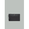 Pochette en Re-Nylon et cuir Saffiano - Noir - PRADA