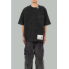 T-shirt Délavé Avec Usures - Noir -  MAISON MIHARA YASUHIRO