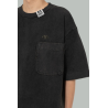 T-shirt Délavé Avec Usures - Noir -  MAISON MIHARA YASUHIRO