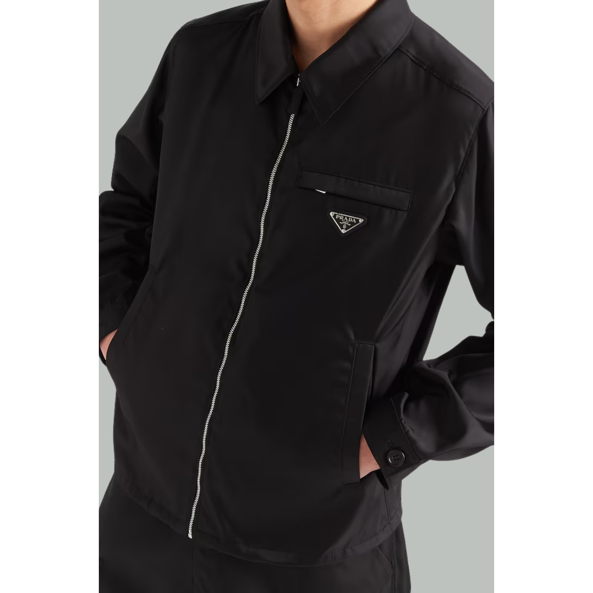 Blouson en Re-Nylon - Noir - PRADA