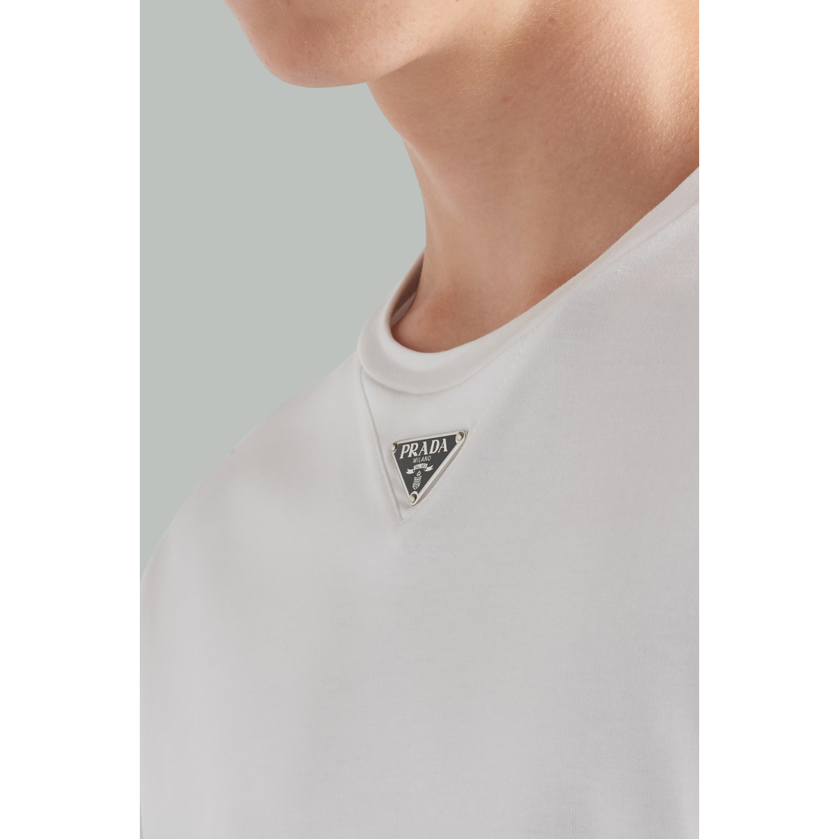 Cotton T-shirt - White - PRADA