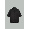 Chemise à manches courtes en Re Nylon - Noir - PRADA