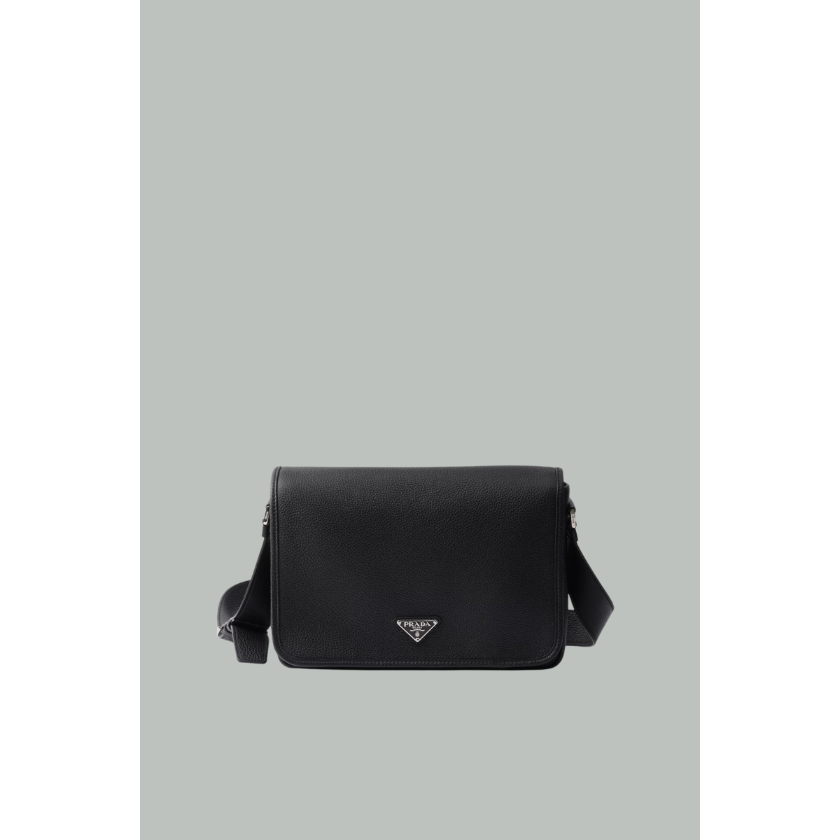 Sac porté épaule en cuir - Noir - PRADA