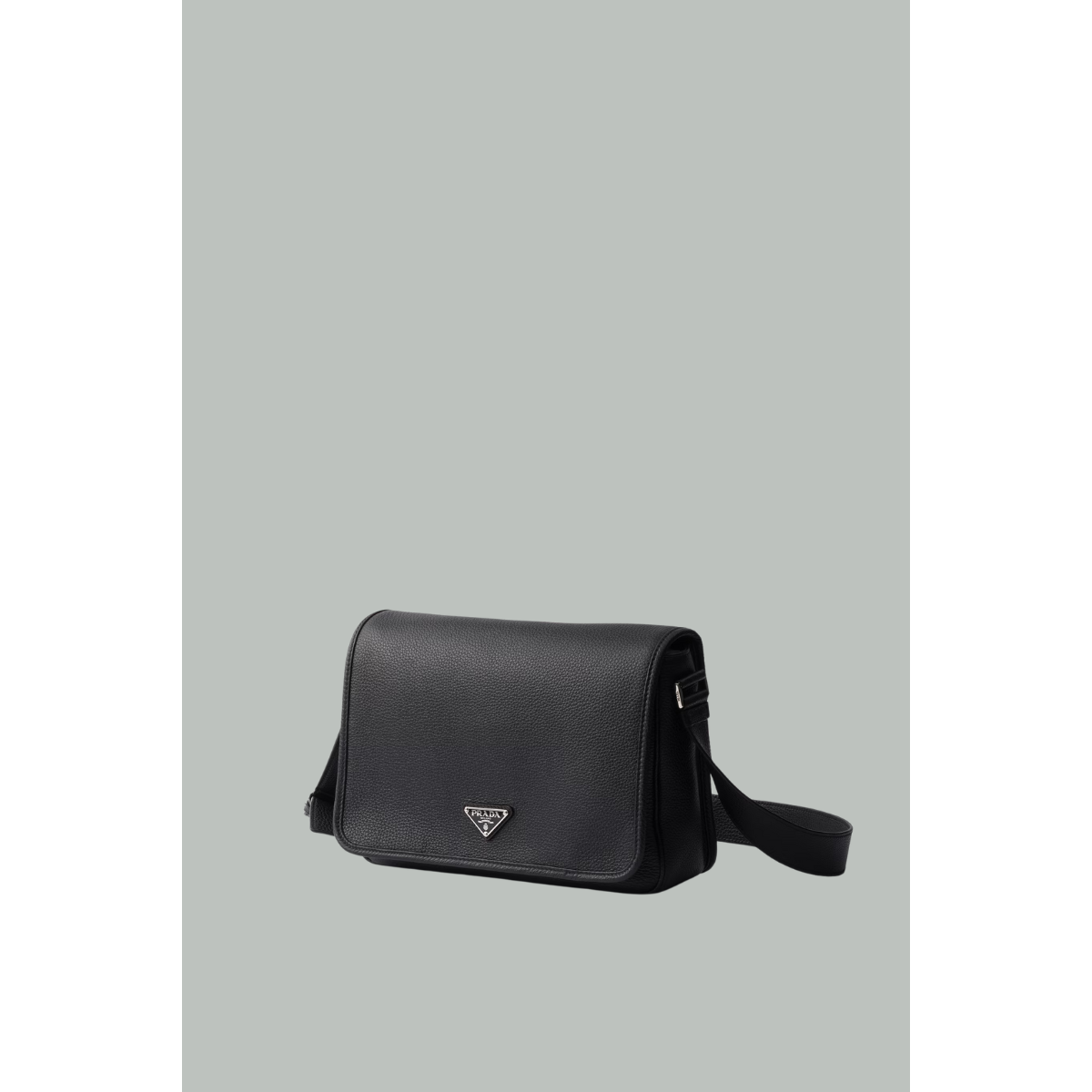 Sac porté épaule en cuir - Noir - PRADA