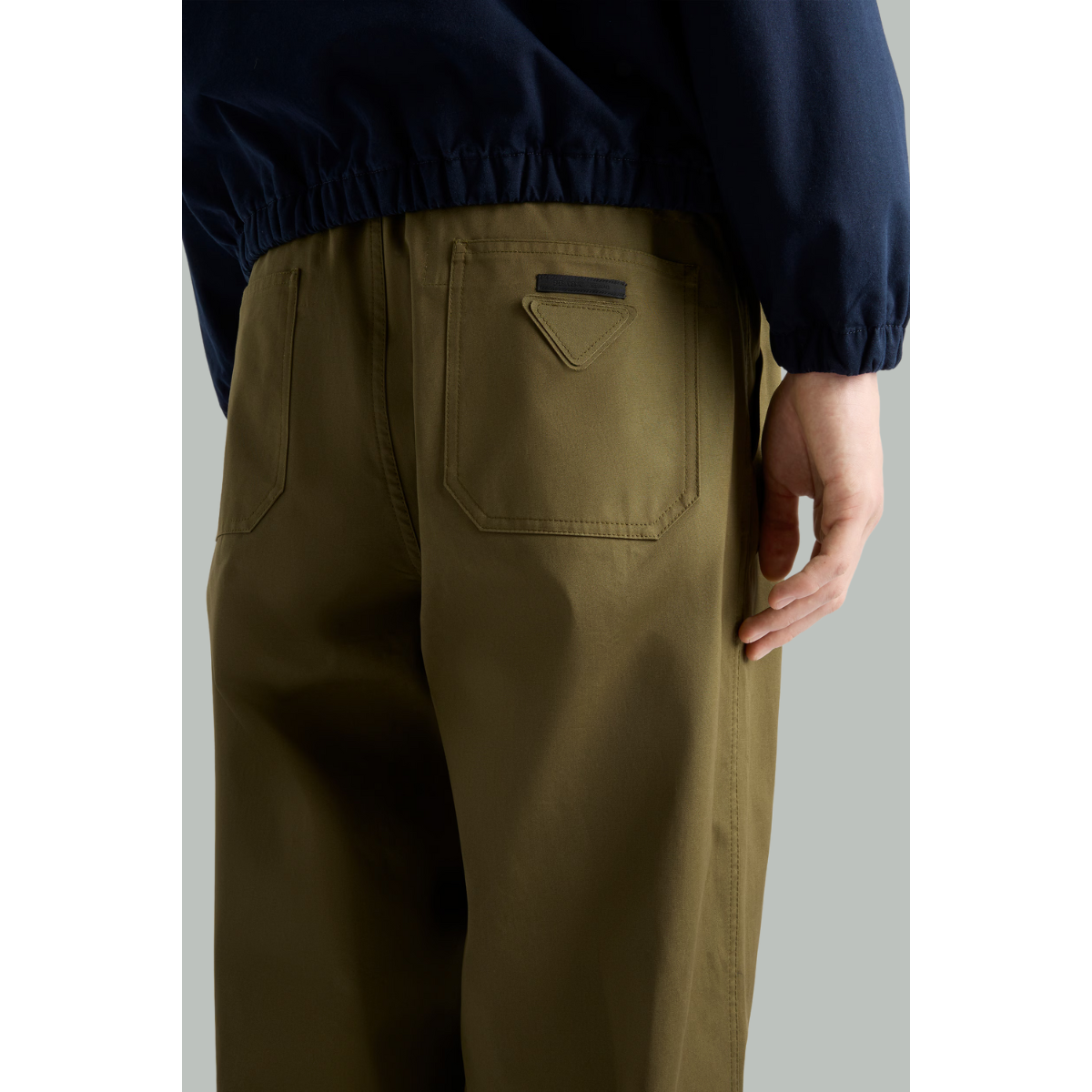 Cotton pants - Military Green - PRADA