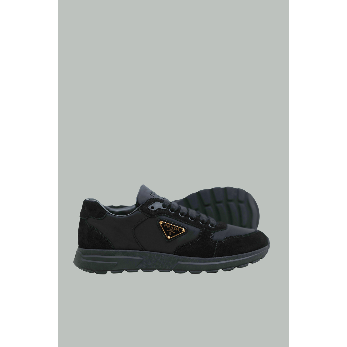 Prax 2.0 in Re-Nylon and calfskin velvet - Black - PRADA