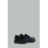 Chocolate brushed leather moccasins - Black - PRADA