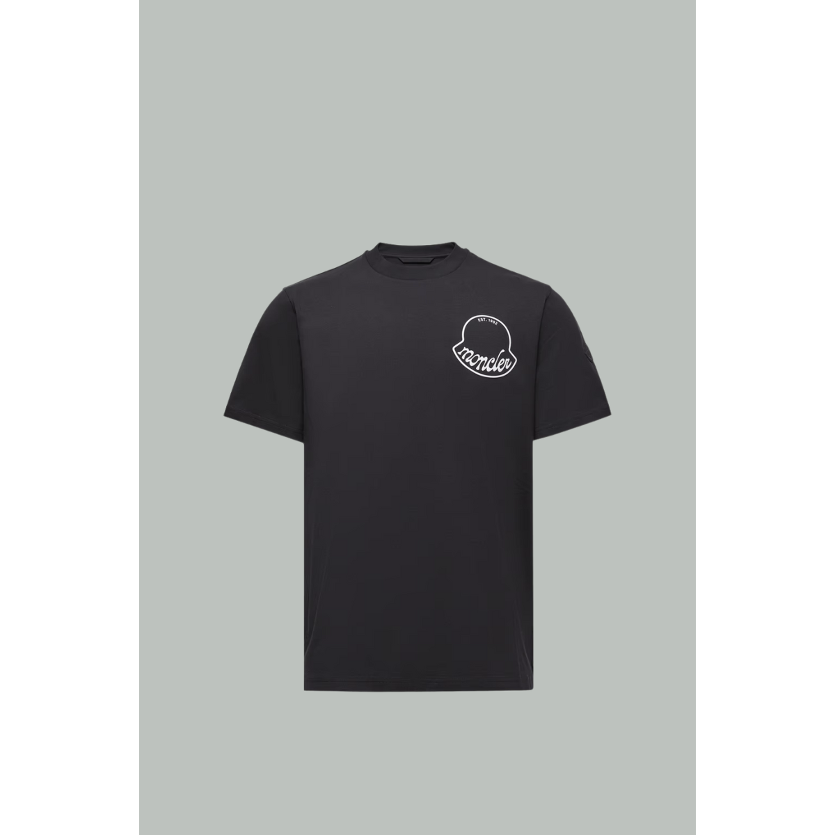 Cotton Logo T-shirt - Black - MONCLER
