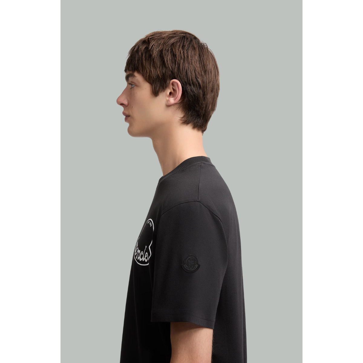 T-shirt En Coton à Logo - Noir - MONCLER