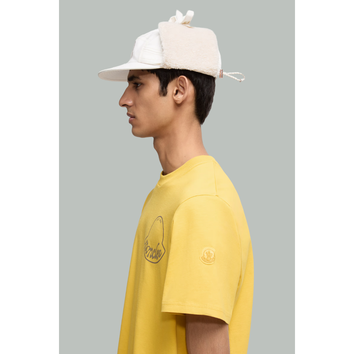Cotton Logo T-shirt - Yellow - MONCLER
