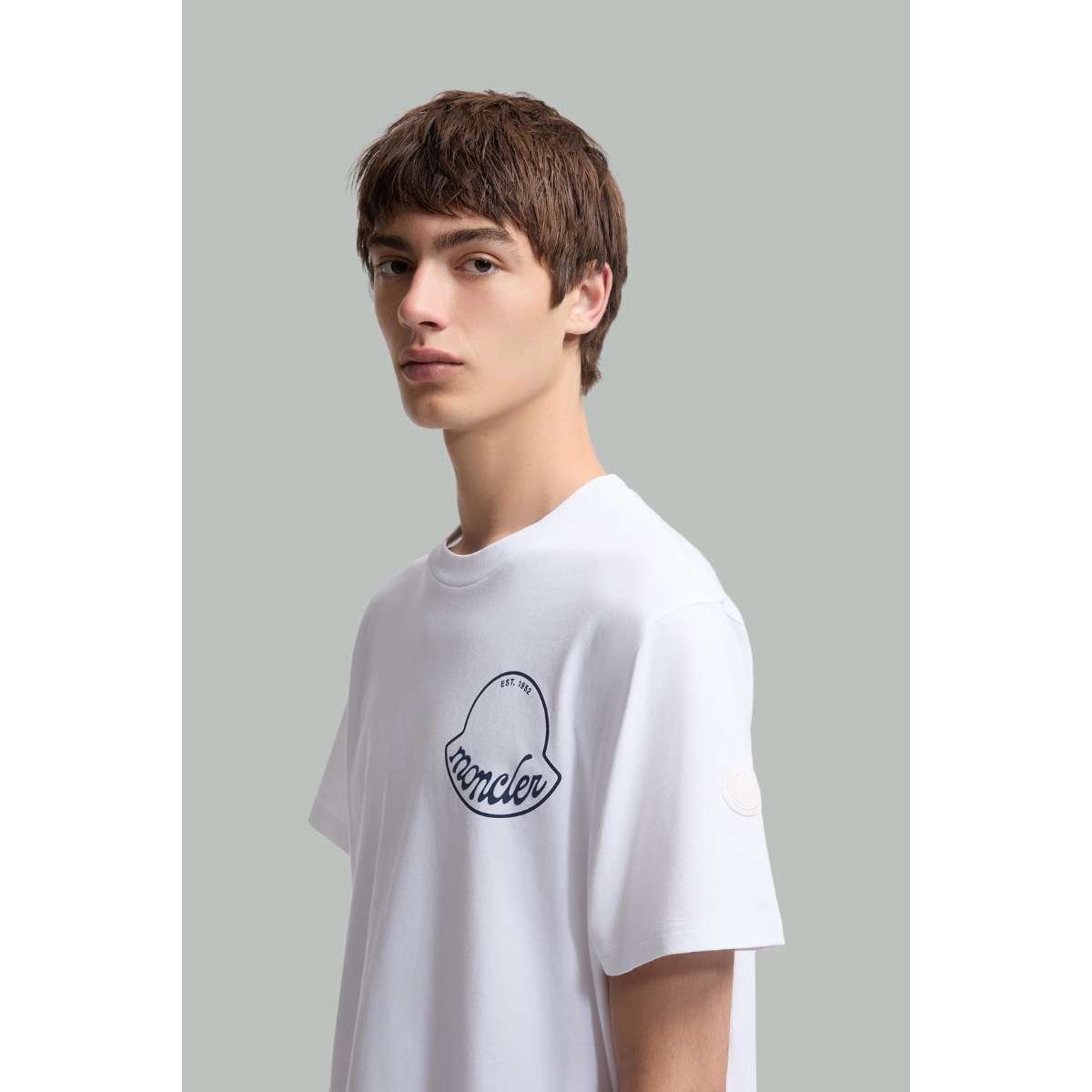 T-shirt En Coton à Logo - Blanc - MONCLER