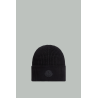 Logo Cotton Beanie - Black - MONCLER