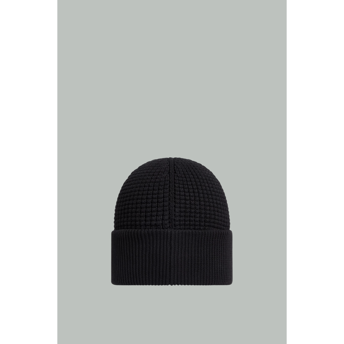 Logo Cotton Beanie - Black - MONCLER