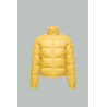 Levitha Hooded Short Down Jacket - Yellow - MONCLER