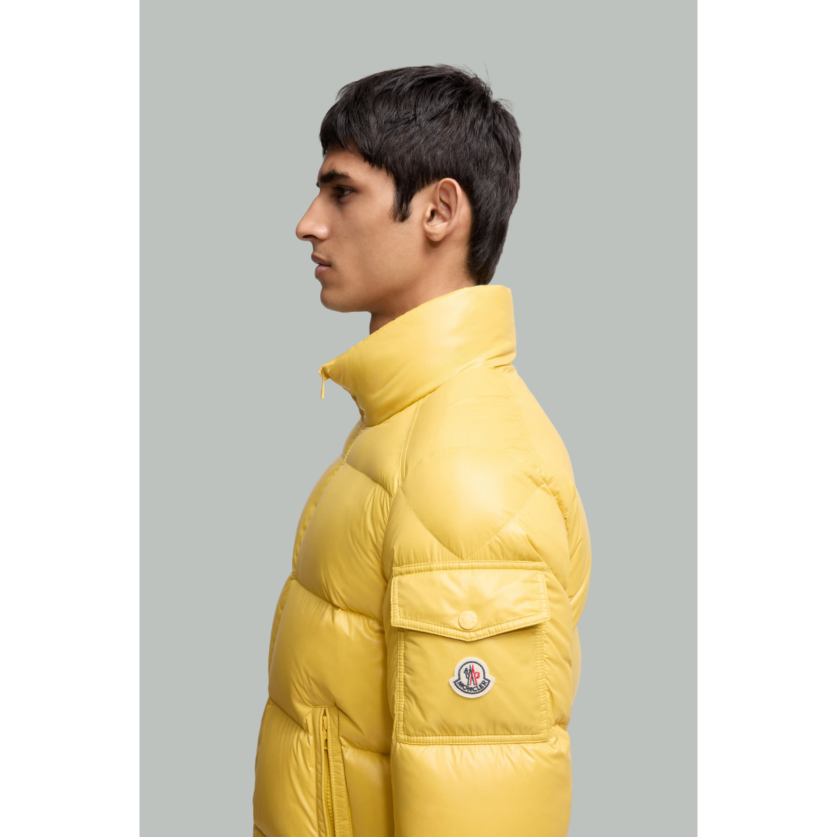 Doudoune Courte à Capuche Levitha - Jaune - MONCLER