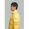 Levitha Hooded Short Down Jacket - Yellow - MONCLER