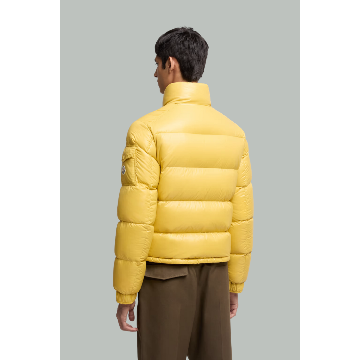 Doudoune Courte à Capuche Levitha - Jaune - MONCLER