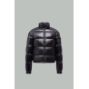 Levitha Hooded Short Down Jacket - Black - MONCLER