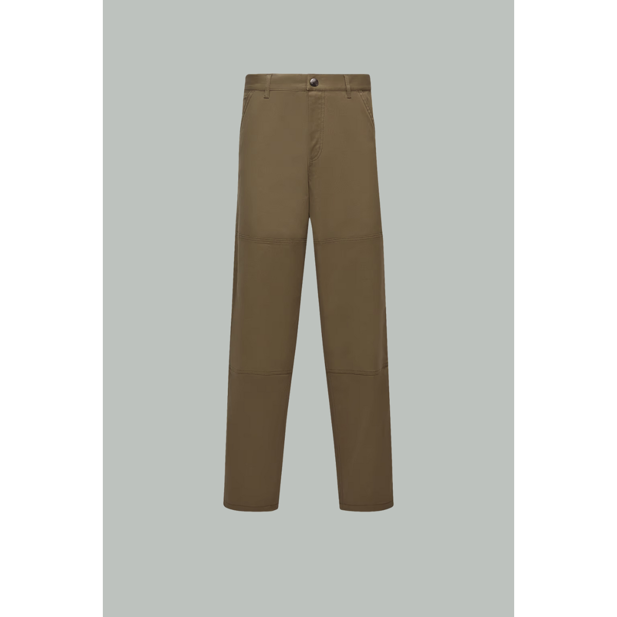 Pantalon en Gabardine de Coton - Kaki - MONCLER