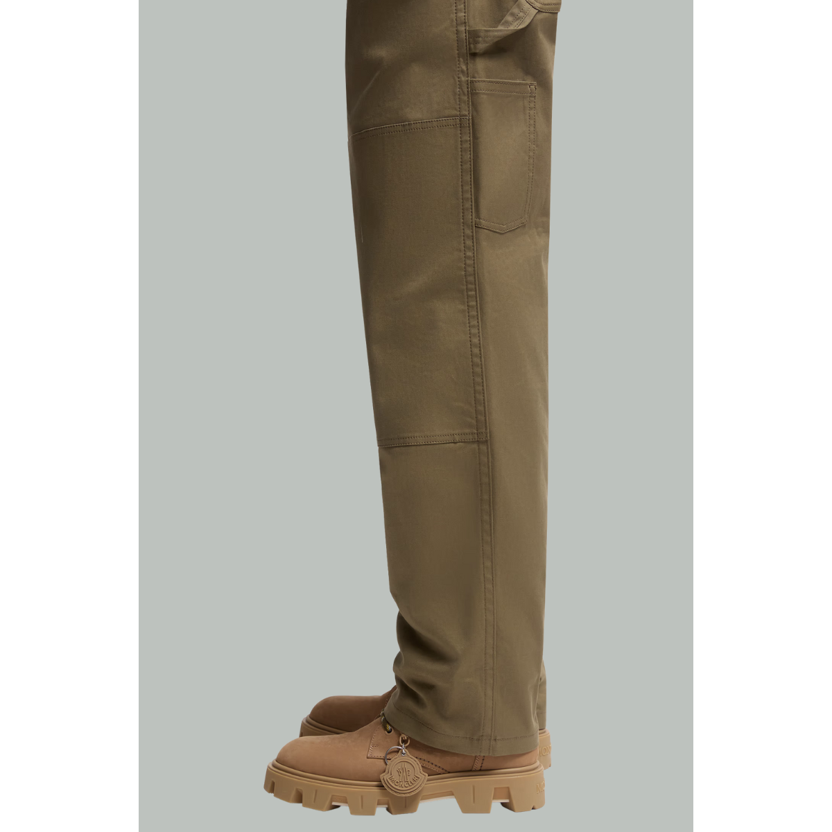 Cotton Gabardine Pants - Khaki - MONCLER