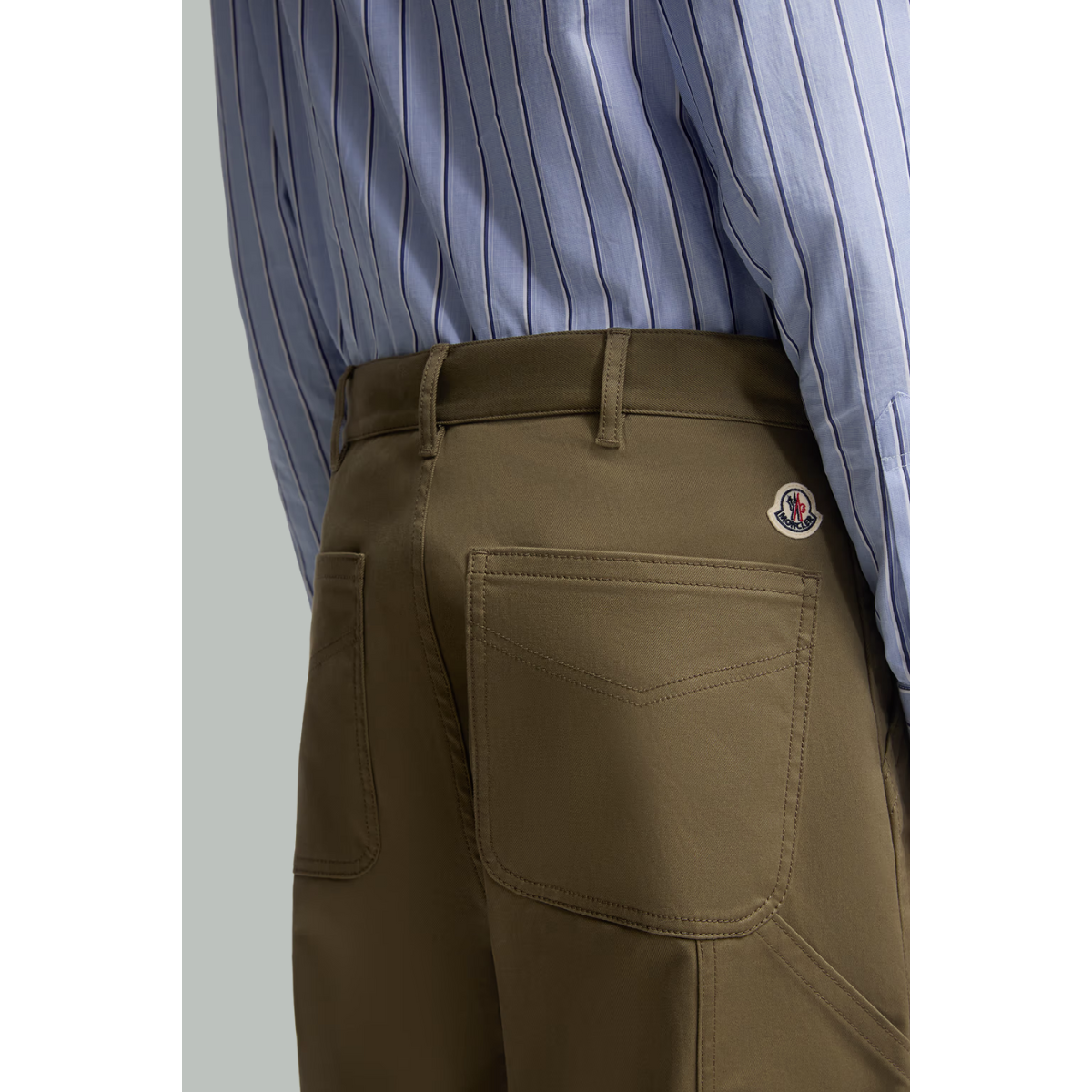 Cotton Gabardine Pants - Khaki - MONCLER
