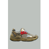 Running Dad New Homme - Or / Crème / Optique blanc - GOLDEN GOOSE