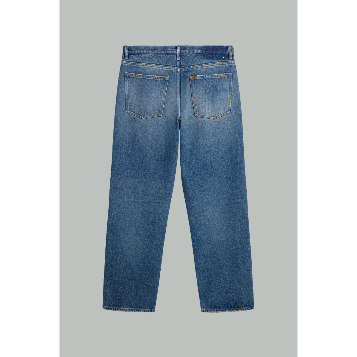 Wide Leg Jeans in Medium Wash - Blue - GOLDEN GOOSE