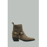 Bottes Basses Debbie en Daim Femme - Maron - GOLDEN GOOSE
