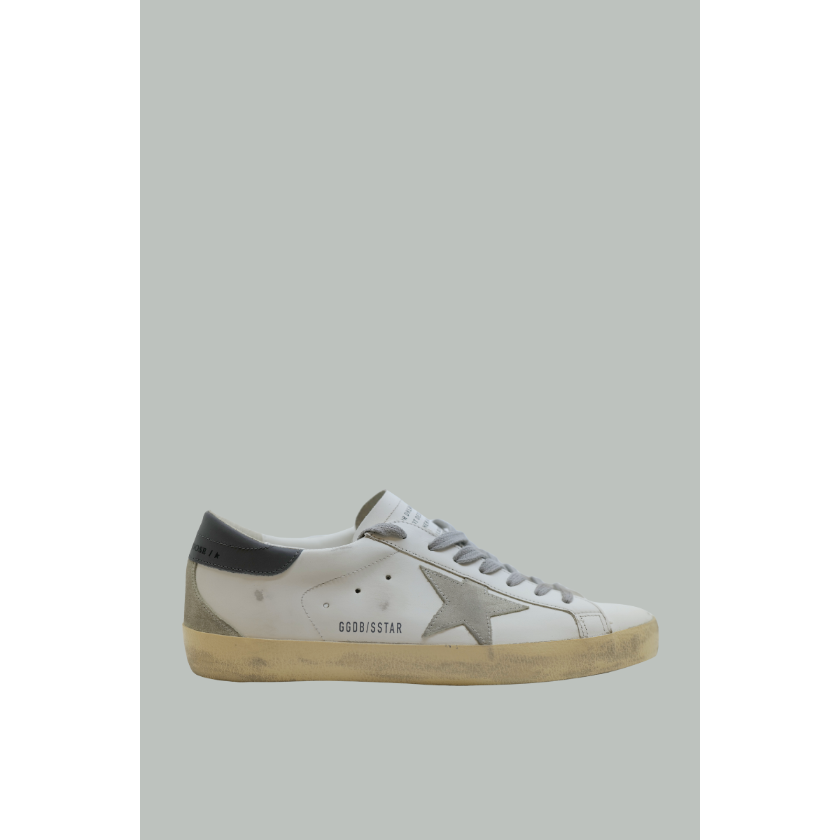 Super-Star Classic With Spur Homme - Blanc / Glace / Gris Foncé - GOLDEN GOOSE