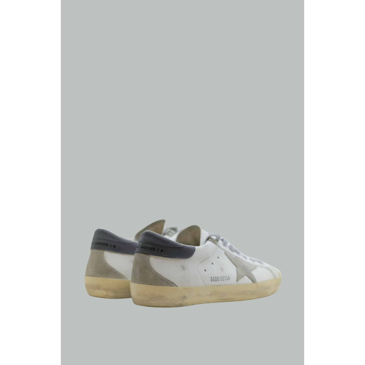 Super-Star Classic With Spur Homme - Blanc / Glace / Gris Foncé - GOLDEN GOOSE