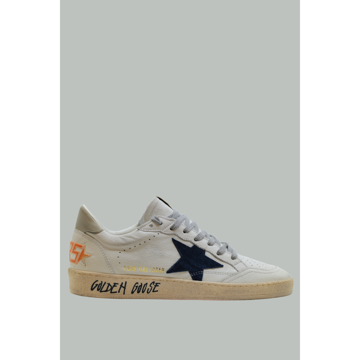 Ball Star Homme - Blanc / Bleu / Glace - GOLDEN GOOSE