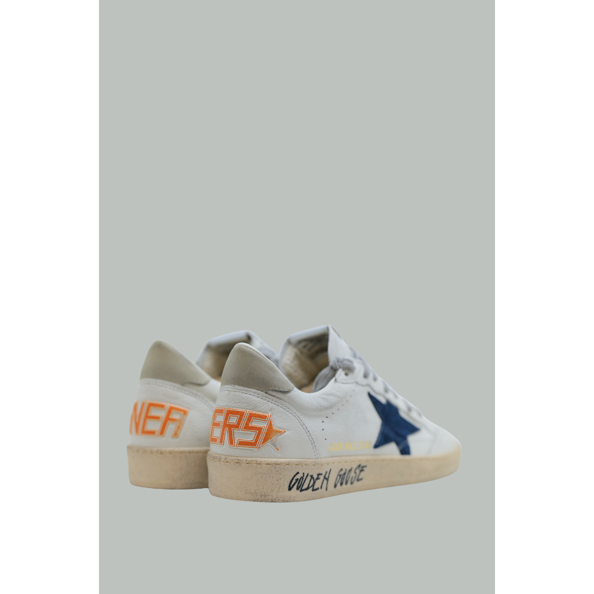 Ball Star Homme - Blanc / Bleu / Glace - GOLDEN GOOSE