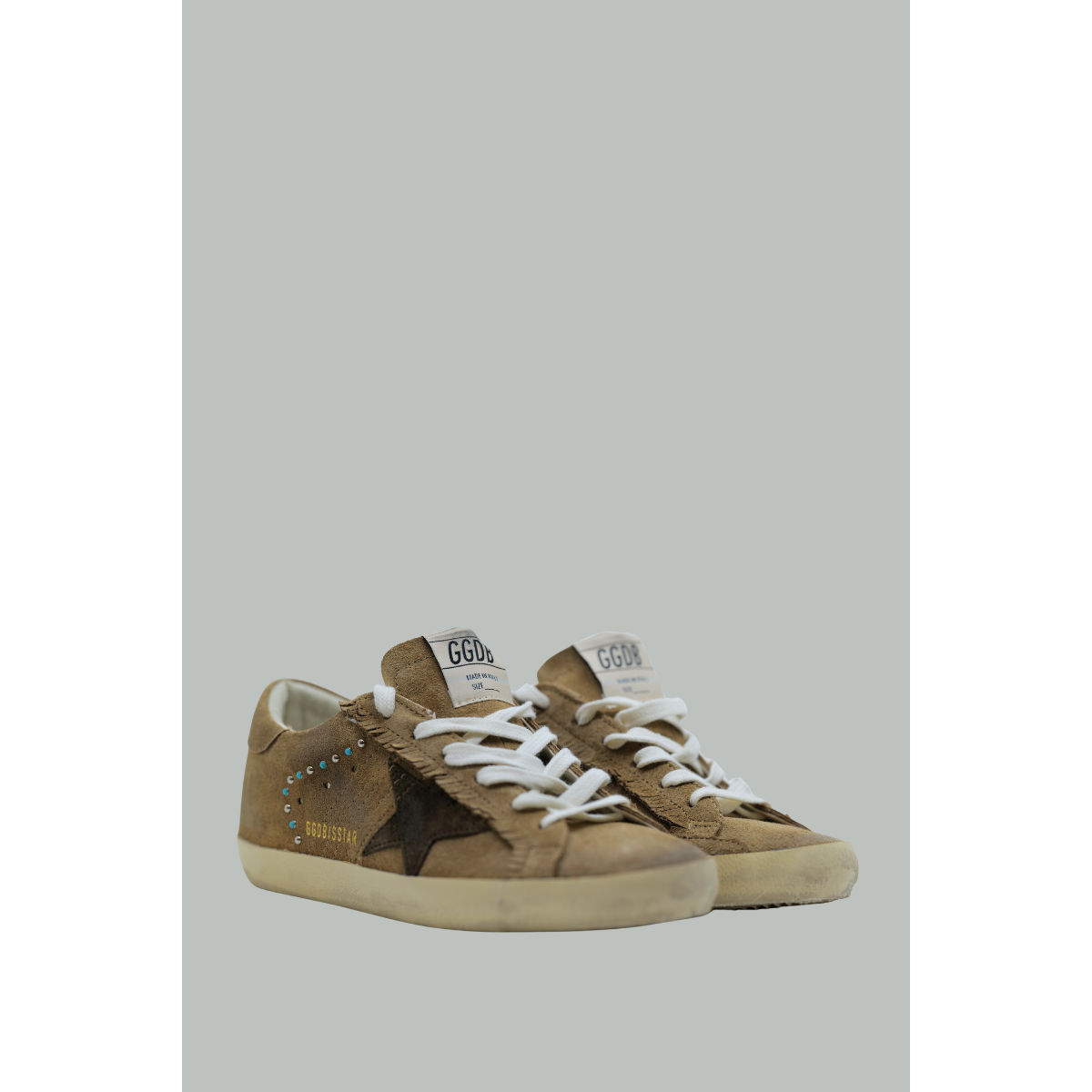 Super-Star Classic With List Femme - Tabac / Marron - GOLDEN GOOSE