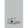 Super-Star Classic With List Femme - Blanc / Taupe / Noir - GOLDEN GOOSE