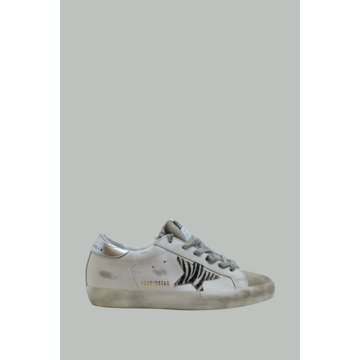 Super-Star Classic With List Femme - Blanc / Zèbre Blanc Noir - GOLDEN GOOSE