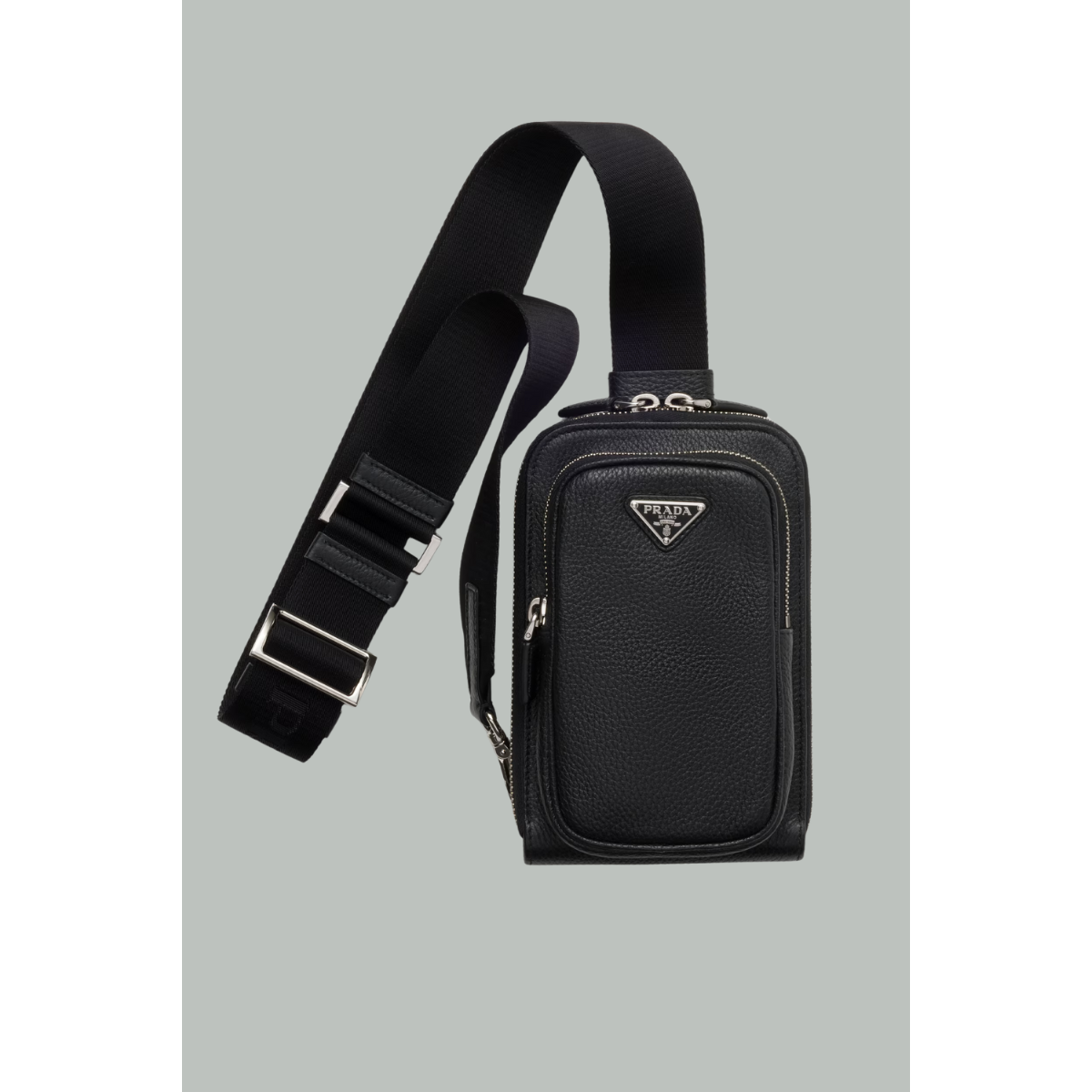 Étui Pour Smartphone En Cuir - Noir - PRADA