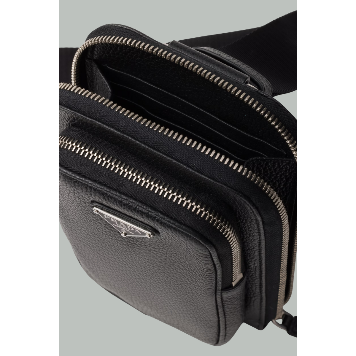 Étui Pour Smartphone En Cuir - Noir - PRADA