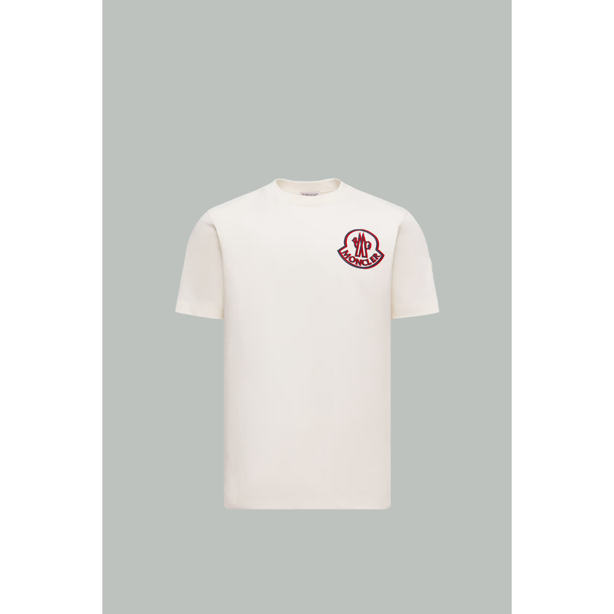 Logo Cotton T-Shirt - White - MONCLER