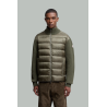 Cardigan Zippé Matelassé En Laine Et Cachemire - Kaki - MONCLER