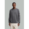 Mouliné Wool and Cashmere Sweater - Grey - MONCLER