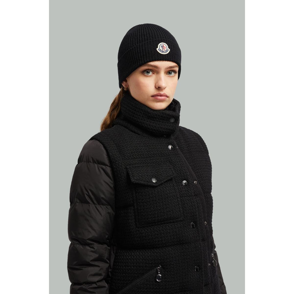 Wool Hat - Black - MONCLER