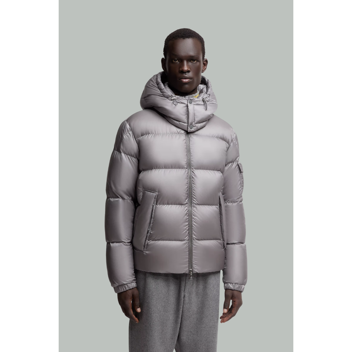Doudoune Courte À Capuche Couyere - Gris - MONCLER