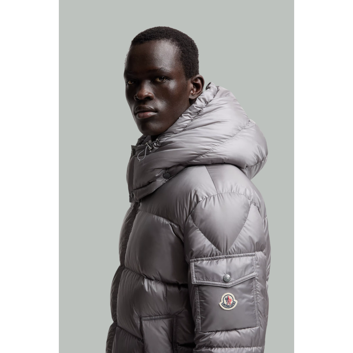 Doudoune Courte À Capuche Couyere - Gris - MONCLER