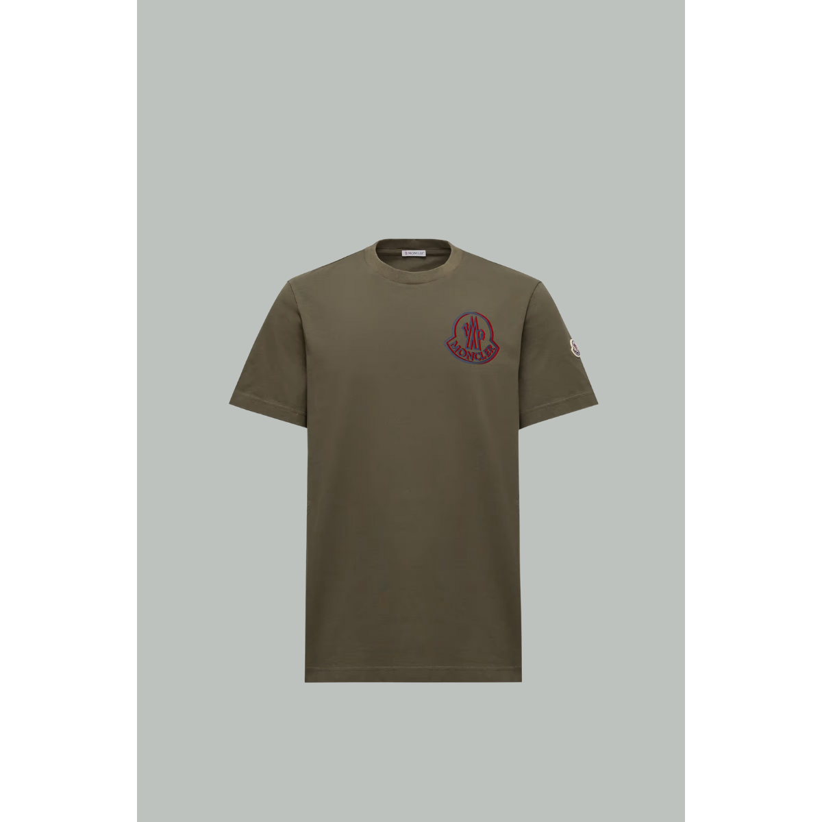 Cotton Logo T-Shirt - Khaki - MONCLER