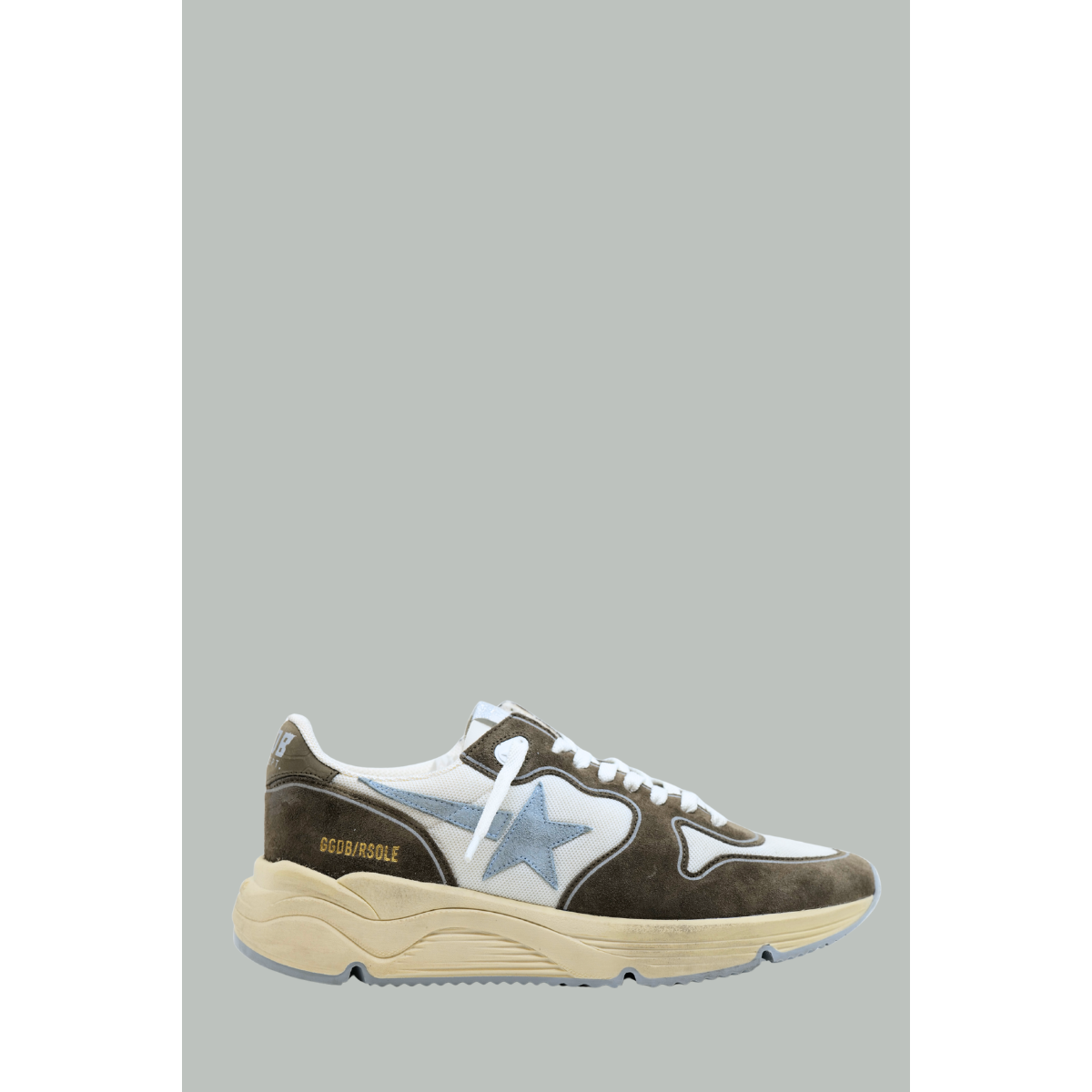 Running Sole Homme - Blanc / Taupe - GOLDEN GOOSE