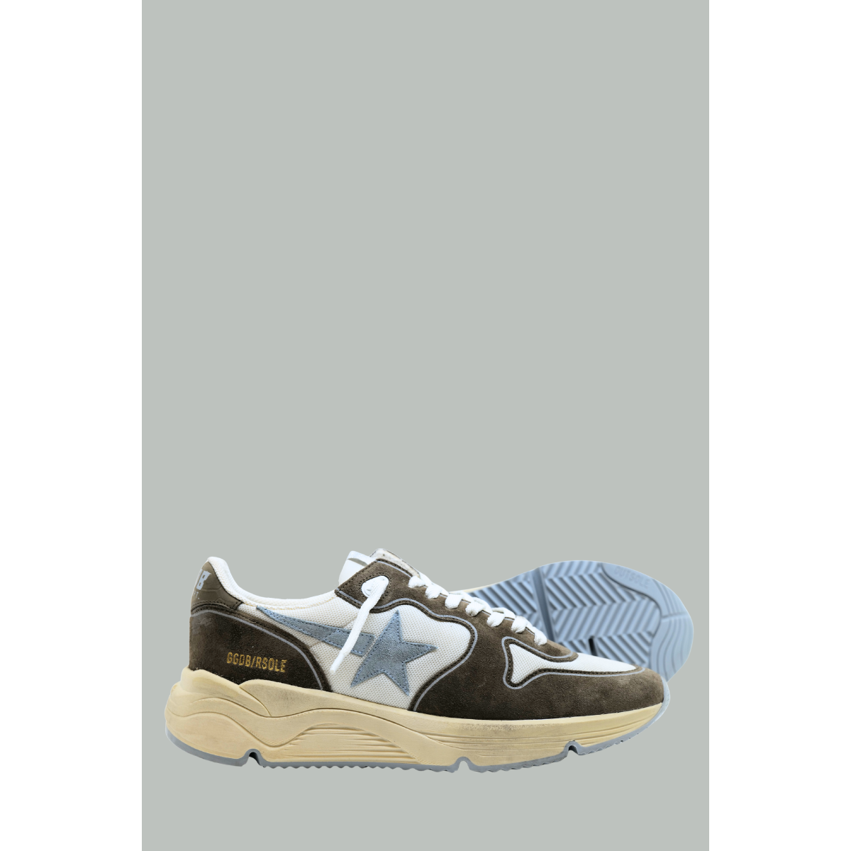 Running Sole Homme - Blanc / Taupe - GOLDEN GOOSE